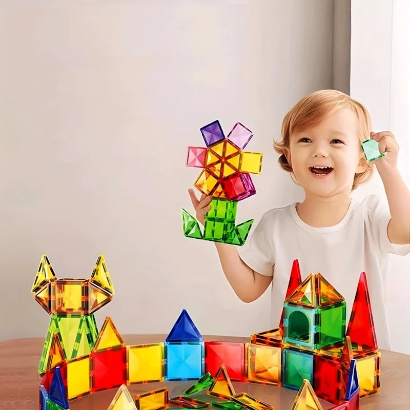 🏗️ ToylinX Magnetic Building Puzzle Set – 84 PCS