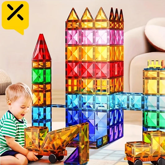 🏗️ ToylinX Magnetic Building Puzzle Set – 84 PCS