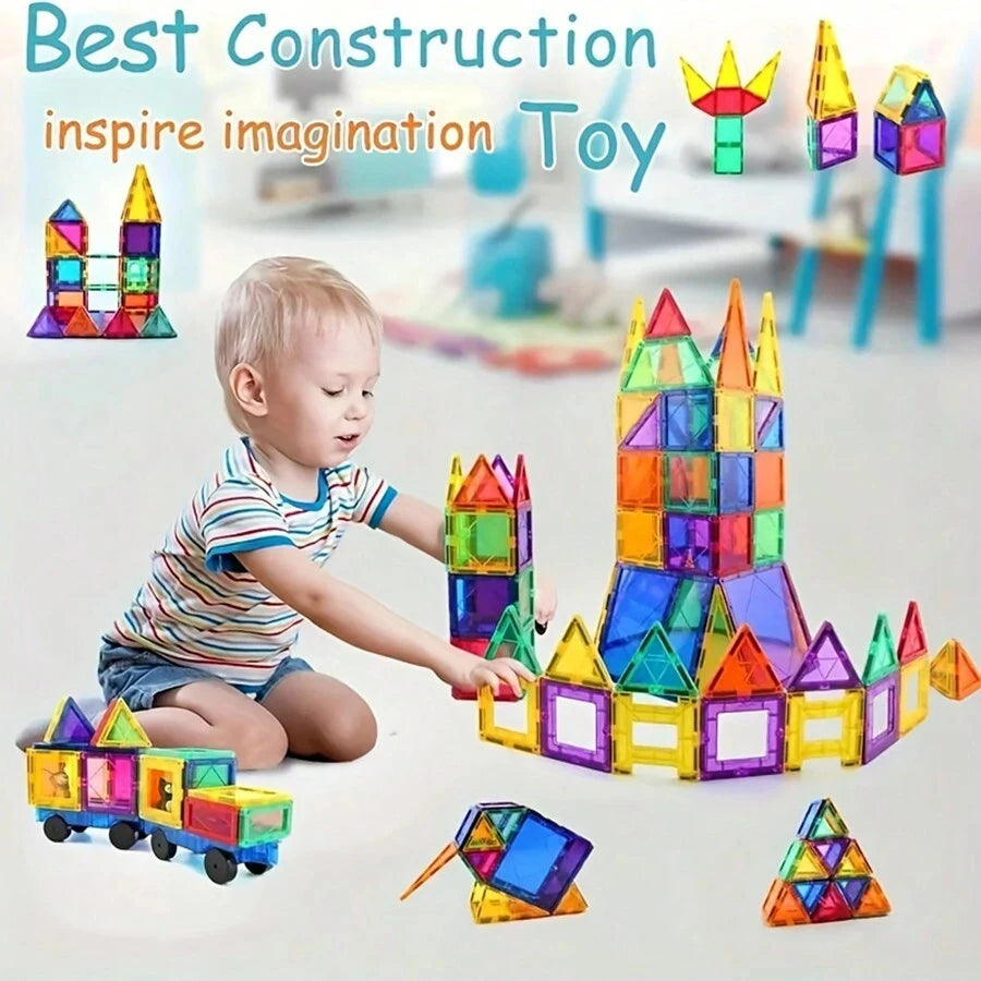 🏗️ ToylinX Magnetic Building Puzzle Set – 84 PCS