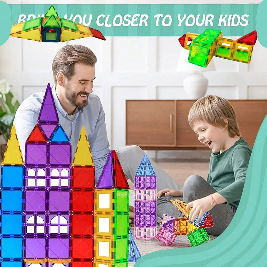 🏗️ ToylinX Magnetic Building Puzzle Set – 84 PCS